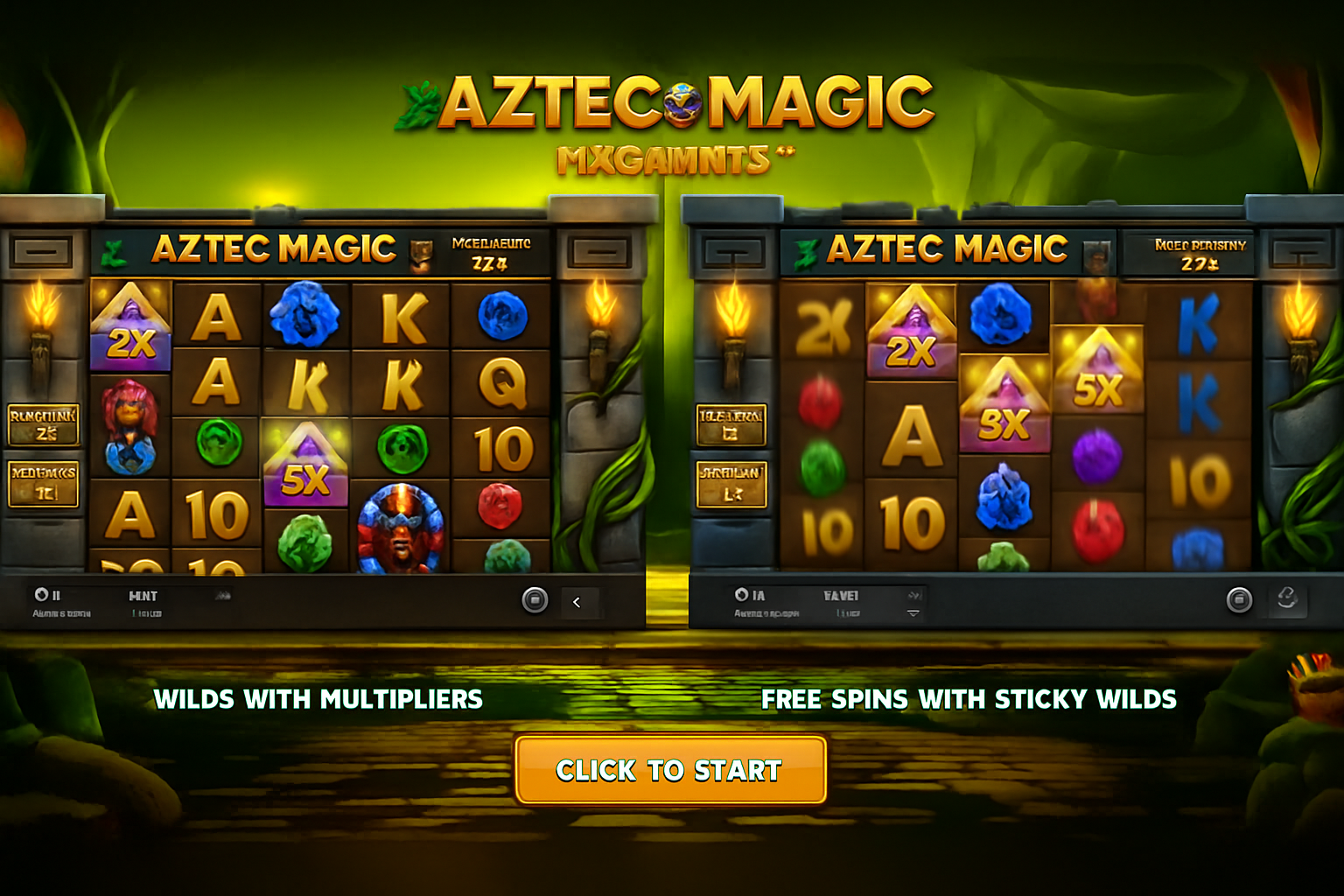 Aztec Magic Megaways gameplay